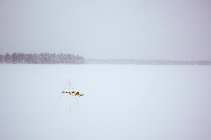 Crossing the Norvajärvi lake in Rovaniemi 150